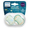 Philips Avent Ultra Air Nighttime Soother 0-6 months 2 pack