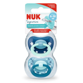 Signature Nuk Celeste Πιπίλα 6-18M x 2 Μονάδες