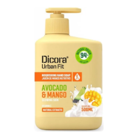 Dicora Urban Fit Σαπούνι Χεριών με Βιταμίνη Ε, Μάνγκο & Αβοκάντο (500mL)