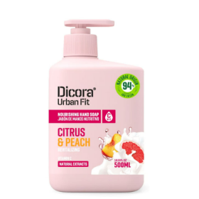 DICORA URBAN FIT HAND SOAP CITRUS AND PEACH 500 ML