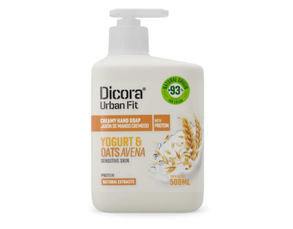 Dicora Urban Fit Creamy Hand Soap Protein Yogurt & Oats (500mL)