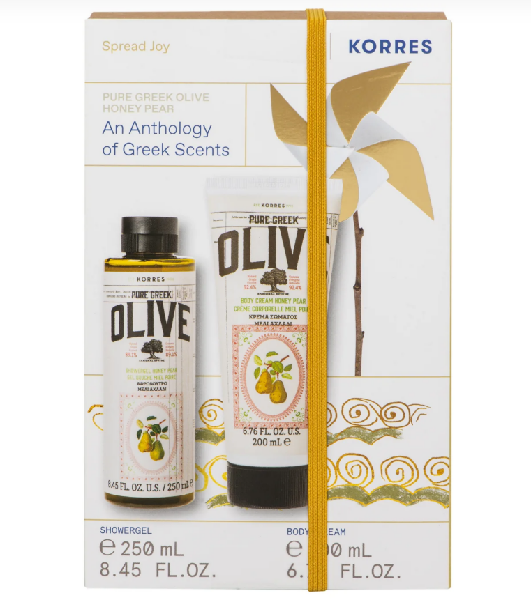 Korres Pure Greek Olive Honey Pear An Anthology of Greek Scents Body Care Set