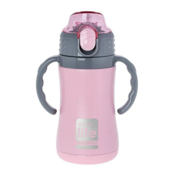 Ecolife Παιδικό Θερμός Ροζ x 300ml