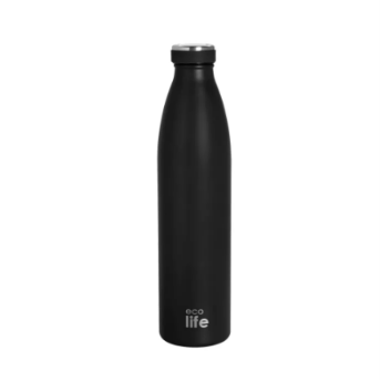 Ecolife Slim Black Thermos 1Lt