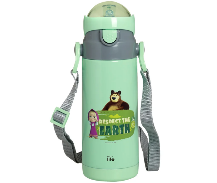 Kids Thermos 'Masha -Respect Earth' 400ML (mint)