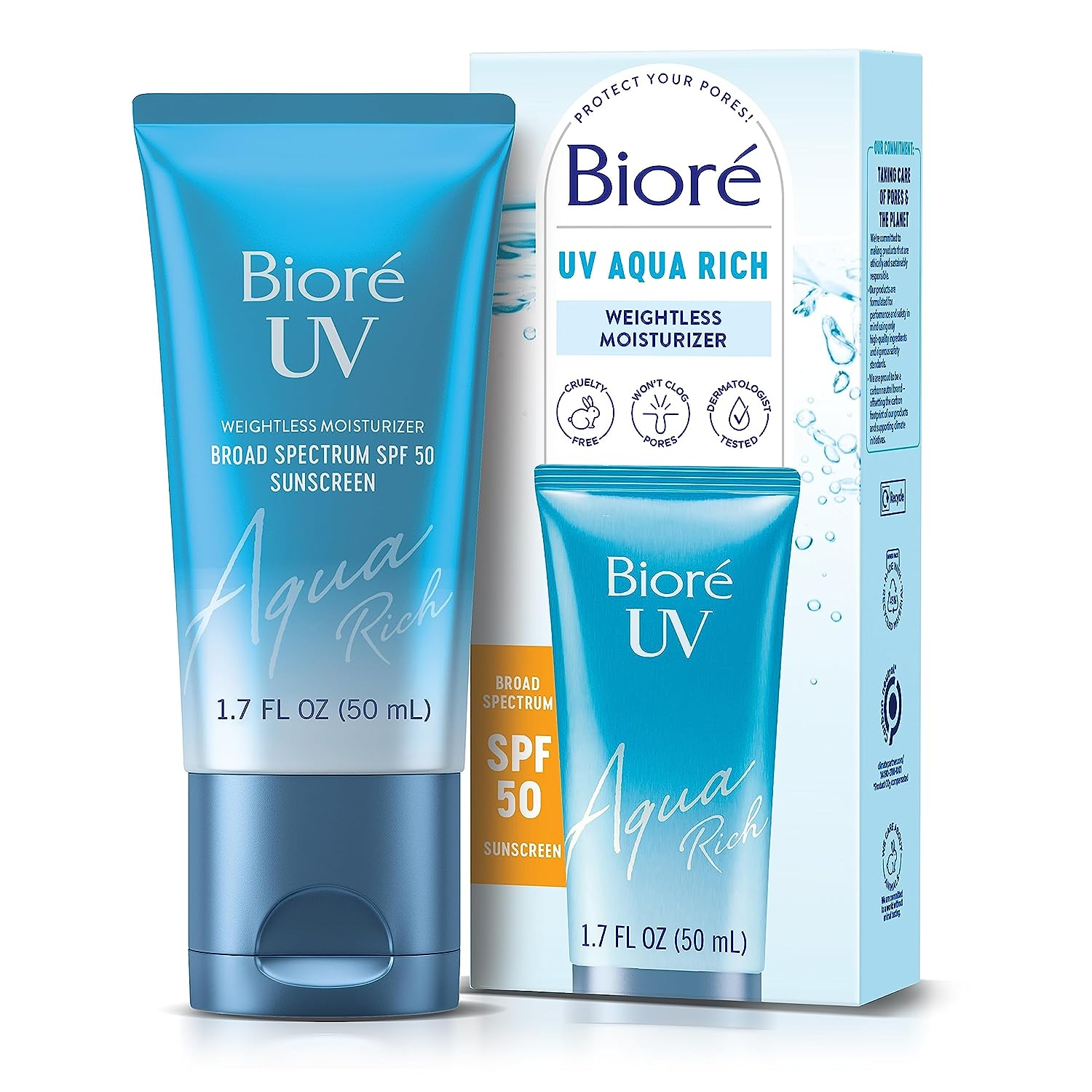 Biore Uv Aqua Rich Spf 50 Moisturizing Sunscreen