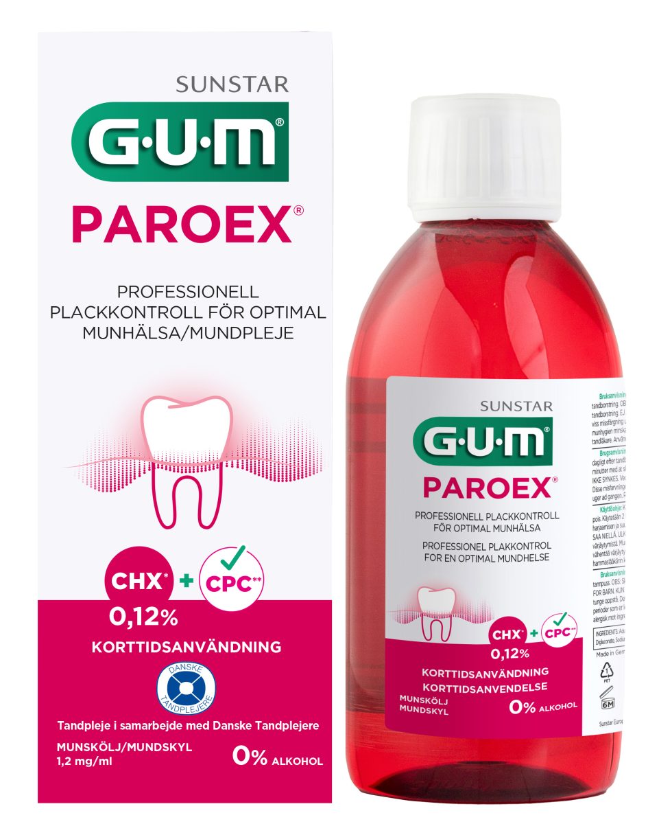 GUM PAROEX Στοματικό διάλυμα 0,12% CHX 12 x 300 ml