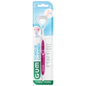 GUM Dual Action Tongue Cleaner Brush/Scraper