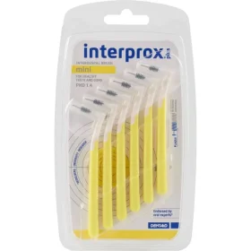 interprox plus μεσοδόντια βουρτσάκια 6 τεμάχια, mini, κίτρινα, PHD 1,4