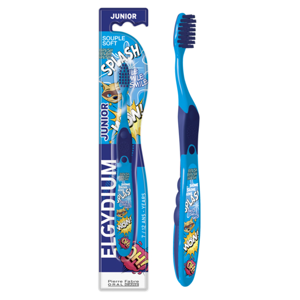 Elgydium Junior Splash Toothbrush Soft Παιδική Οδοντόβουρτσα 7-12 ετών