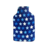 Avivo hot water bottle, blue fleece with stars