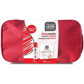 Pharmalead Emostatic Duo First Aid Kit 1.bag (2 προϊόντα μέσα) - Αιμοστατικό κιτ με αιμοστατικό σπρέι και επιθέματα που βοηθούν στην απορρόφηση του αίματος από πληγές και τραυματισμούς