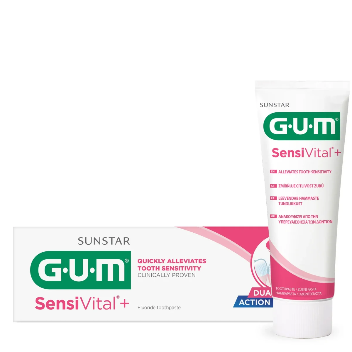 GUM® SensiVital® + Toothpaste - Protects & Strengthens Sensitive Teeth
