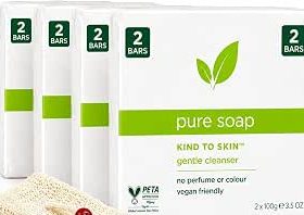 Simple Pure Soap 2 Bars- Pure & Gentle Soap Bar for sensitive skin