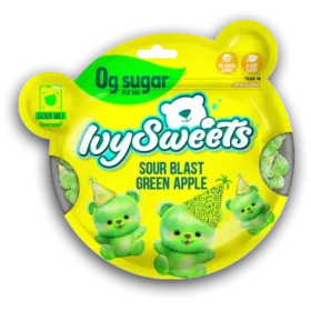 Ivysweets Sour Blast Green Apple Gummies 50g