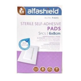 Alfashield Self-Adhesive Pads Αυτοκόλλητο Επίθεμα 6×8 cm, 5τμχ