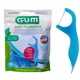 GUM Easy Flossers Fresh Mint 30 flossers