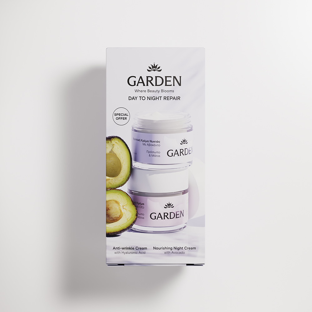 GARDEN Day to night repair antiwrinkle cream 50ml + nourishing night cream 50ml