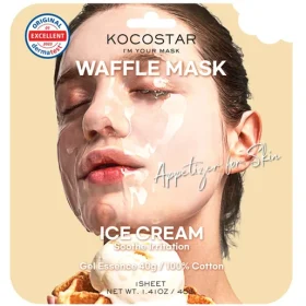 Kocostar Waffle Face Mask Ice Cream Soothe Irritation 1 Τεμάχιο