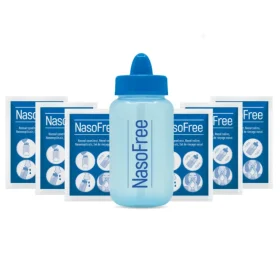 NasoFree Nasal Irrigation Starter Set with Nasal Rinse Salt 30 sachets