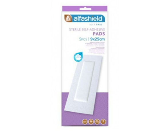 Alfashield alfa pads 9x25cm (5pcs)