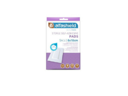 Alfa Pad Sterile Adhesive Pads 8 x10 5pcs