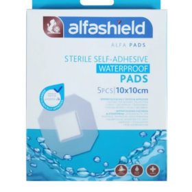 AlfaShield Sterile Self-Adhesive Waterproof Pads 5 Τεμάχια - 10x10cm