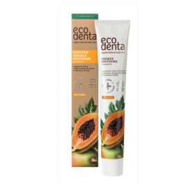 Eco Denta Certified Organic Whitening Toothpaste with Papaya Extract 75ml