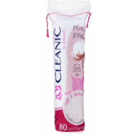 Cleanic Round Cotton Pads, 80 pcs