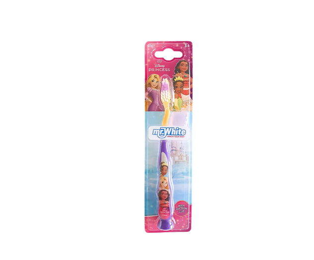 Mr White Disney Princess Toothbrush with Suction and Cover