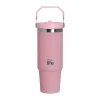 PINK 'HANDLE LID' TUMBLER 900ML