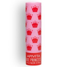 Apivita Lip Care Bee Princess Bio-Eco Lip Balm Χειλιών με Βερίκοκο & Μέλι & 100% φυσική σύνθεση, 4.4 gr