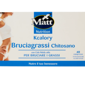 Matt Nutrition Kcalory Λιποδιαλύτης Χιτοζάνης 40 ταμπλέτες 36 g