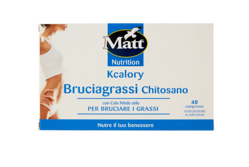 Matt Nutrition Kcalory Λιποδιαλύτης Χιτοζάνης 40 ταμπλέτες 36 g